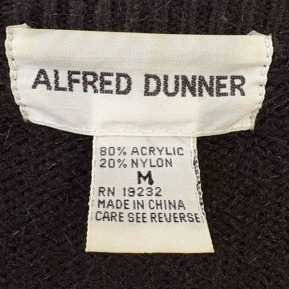 Alfred Dunner Black Cardigan with Gold Embroidery - Picture 5 of 8